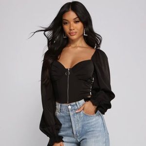 Windsor corset crop top
